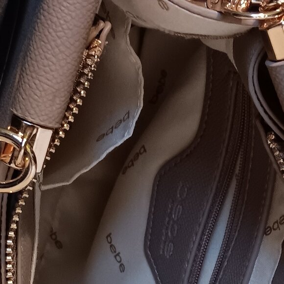 Bebe Taupe handbag with over the shoulder strap - Picture 3 of 5
